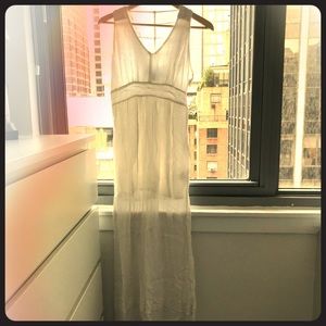 Delicate white dress.